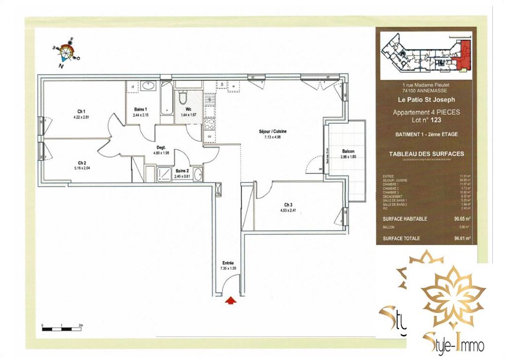 Appartement T4 ANNEMASSE 470500€ STYLE IMMO